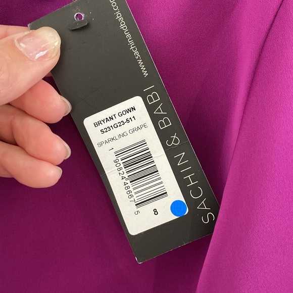 NWT Sachin & Babi Bryant Gown Sparkling Grape size 8 - Picture 11 of 13